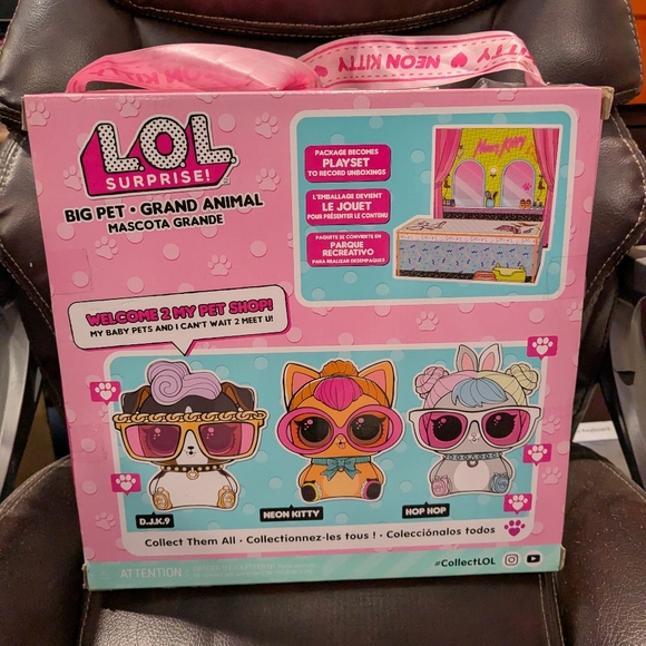 L.O.L Surprise Big Pet Neon Kitty With 15 Surprises - Picture 5 of 5